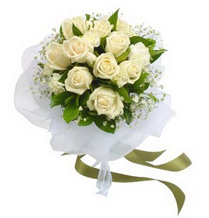  Denizli online çiçek gönderme sipariş  11 adet benbeyaz güllerden buket
