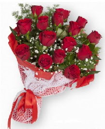 11 kırmızı gülden buket  Denizli internetten çiçek siparişi 