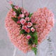 kalp pano karankil ve güller   Denizli İnternetten çiçek siparişi 