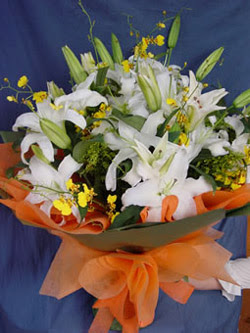  Denizli online çiçekçi , çiçek siparişi  5 ADET KAZABLANKA BUKETI KALITEDEN SASMAYANLARA