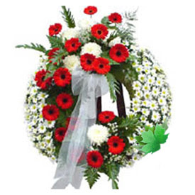 Cenaze çelengi cenaze çiçek modeli  Denizli çiçek satışı 