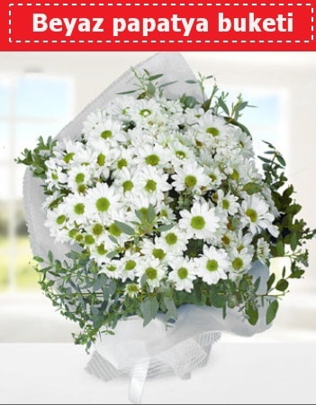 Beyaz Papatya Buketi  Denizli çiçek , çiçekçi , çiçekçilik 